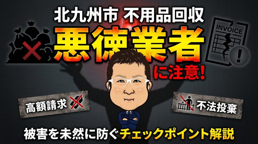 北九州市の不用品回収　悪徳業者